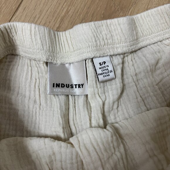 Industry Republic Clothing Size Small Tiered Mini Skirt Cream BOHO Cottagecore - Picture 2 of 2